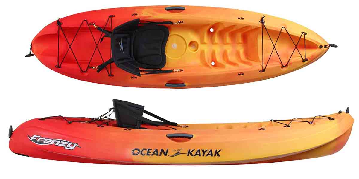 Ocean kayak frenzy one person sit-on-top recreational kayak ocean kayak